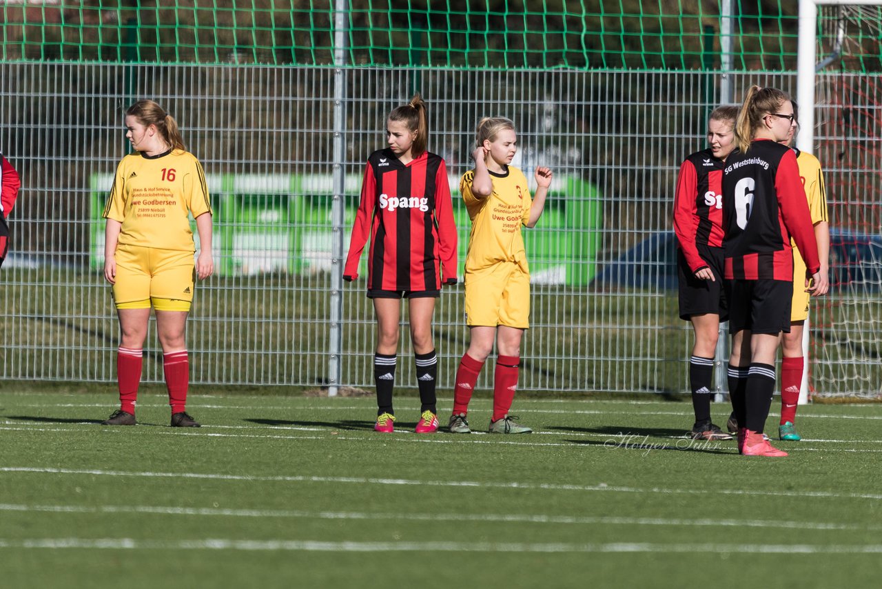 Bild 219 - B-Juniorinnen SG Weststeinburg/Bei - SV Fisia 03 : Ergebnis: 1:2